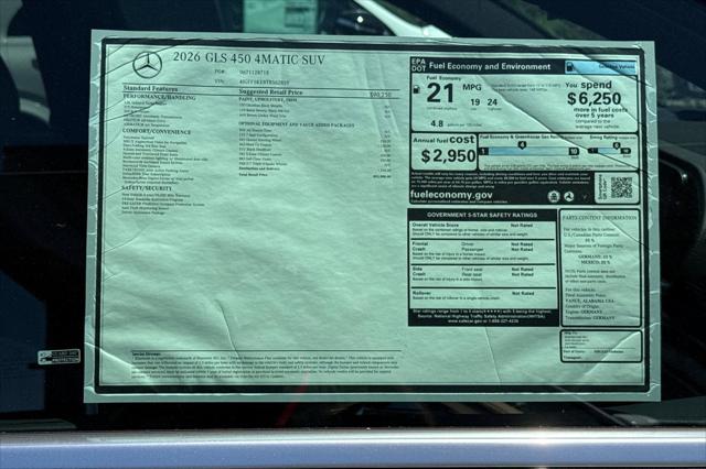 2026 Mercedes-Benz GLS GLS 450 4MATIC