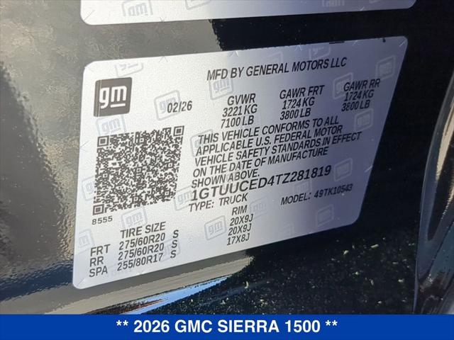 2026 GMC Sierra 1500 Crew Cab, Short Bed, Elevation, 4WD