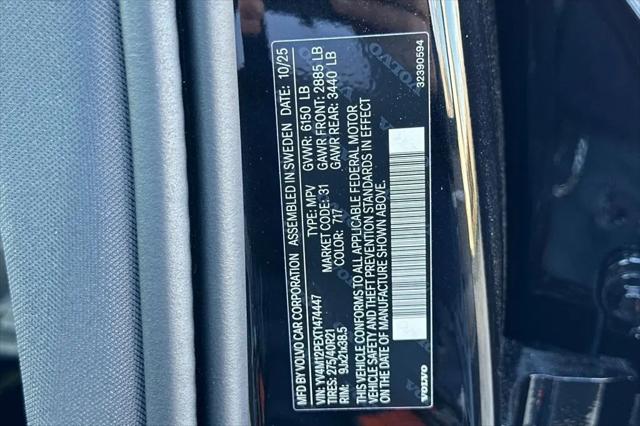 2026 Volvo XC90 Plus, B5 AWD Gas (mild hybrid), Gasoline, Bright, 7 Seats