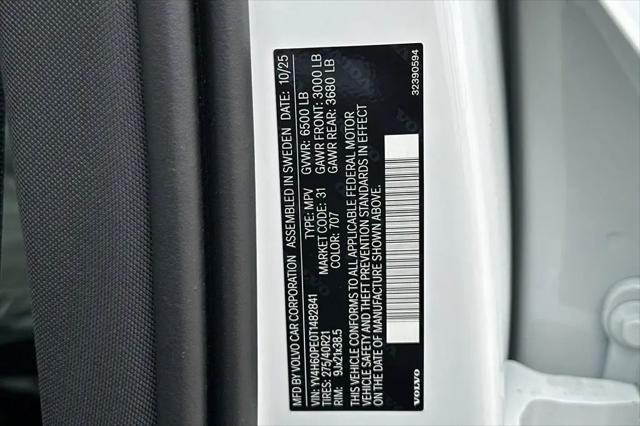2026 Volvo XC90 Plug-In Hybrid Plus, T8 AWD, Electric/Gasoline, Bright, 7 Seats