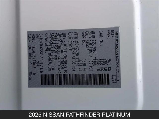 2025 Nissan Pathfinder Platinum FWD