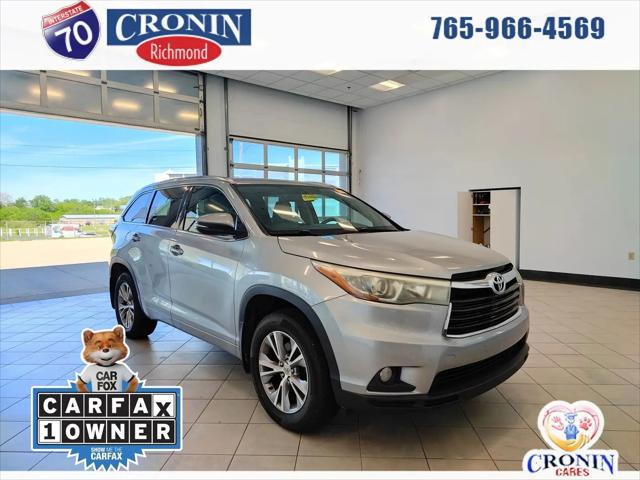 2015 Toyota Highlander XLE V6 for sale near Richmond, IN