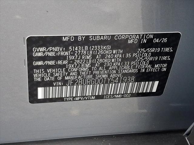 2026 Subaru Outback Limited XT
