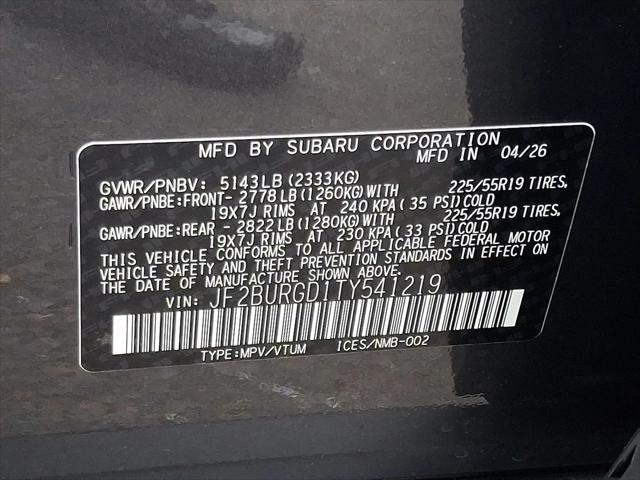2026 Subaru Outback Limited XT