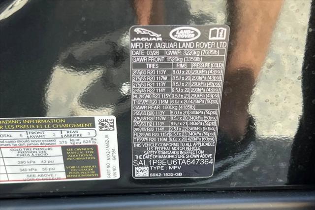 2026 Land Rover Range Rover Sport P360 SE