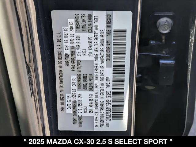2025 Mazda CX-30 2.5 S Select Sport