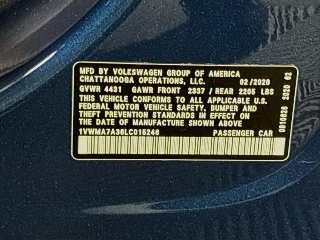 2020 Volkswagen Passat 2.0T R-Line