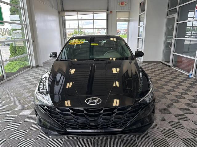 2021 Hyundai Elantra Hybrid Blue