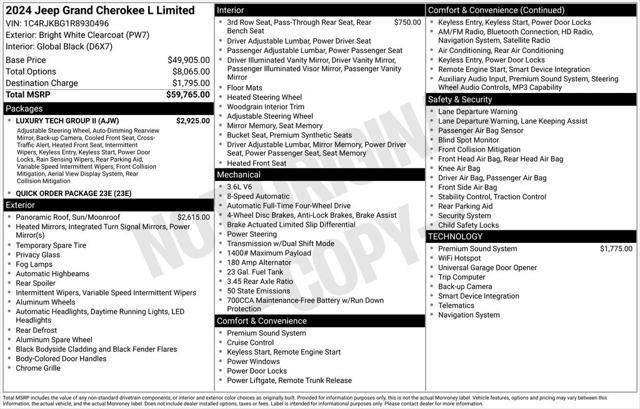 2024 Jeep Grand Cherokee L Limited 4x4