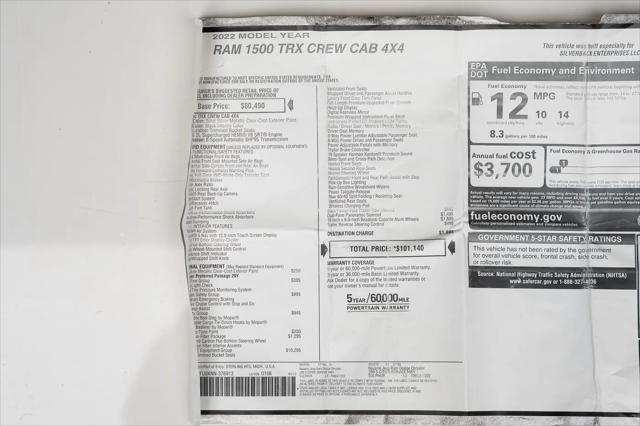 2022 Ram 1500 TRX Crew Cab 4x4 5'7" Box