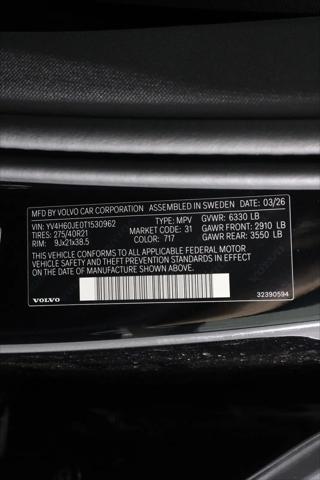 2026 Volvo XC90 Plug-In Hybrid Plus, T8 AWD, Electric/Gasoline, Bright, 6 Seats