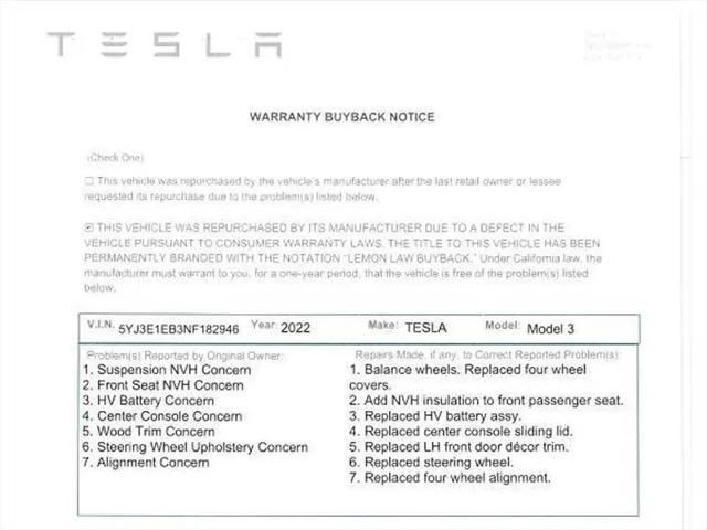 2022 Tesla Model 3 Long Range Dual Motor All-Wheel Drive