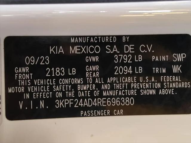 2024 Kia Forte LXS