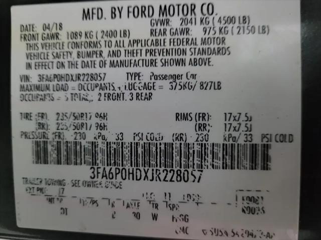 2018 Ford Fusion SE