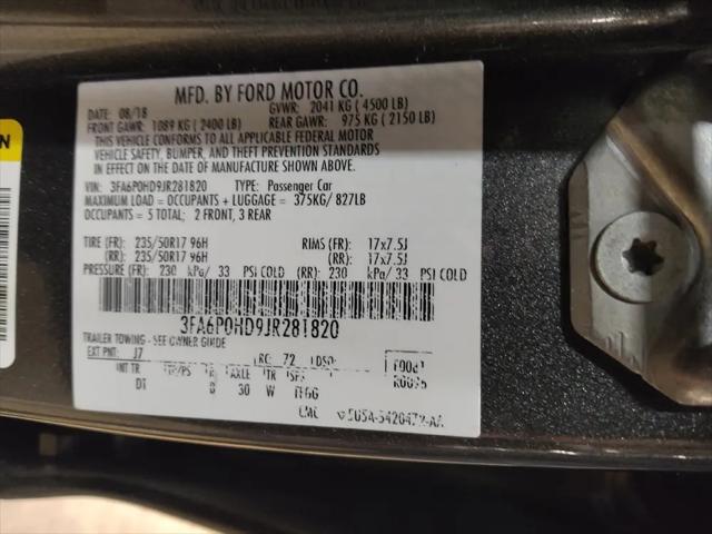 2018 Ford Fusion SE