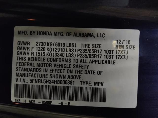 2017 Honda Odyssey SE