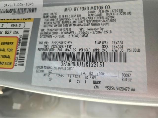 2018 Ford Fusion Hybrid S
