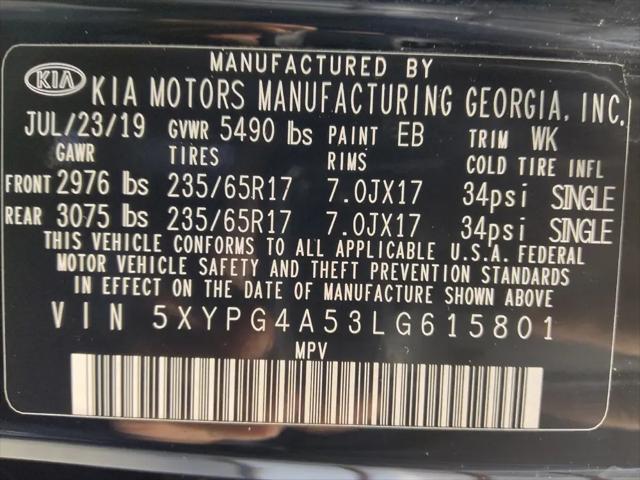 2020 Kia Sorento 3.3L LX
