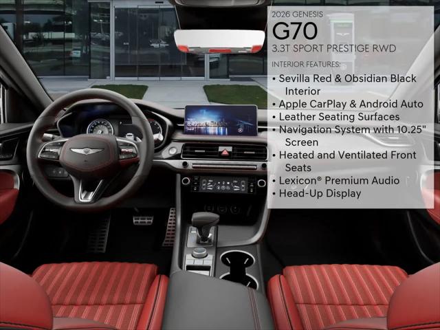 2026 Genesis G70 3.3T RWD Sport Prestige