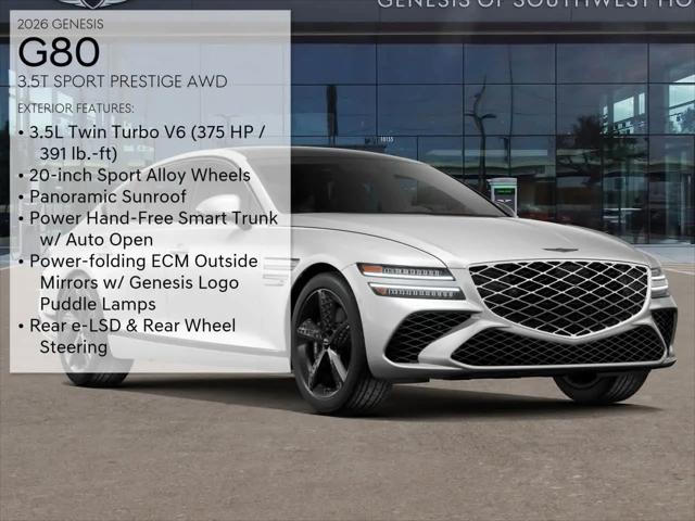 2026 Genesis G80 3.5T Sport Prestige AWD