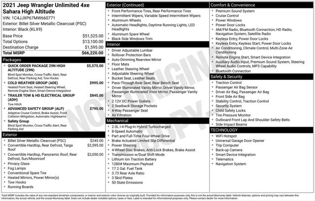 2021 Jeep Wrangler 4xe Unlimited High Altitude 4x4