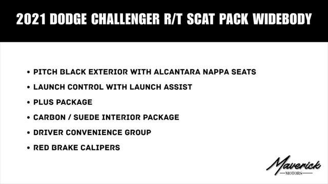 2021 Dodge Challenger R/T Scat Pack Widebody