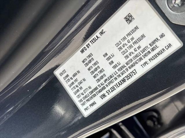 2022 Tesla Model 3 Rear-Wheel Drive