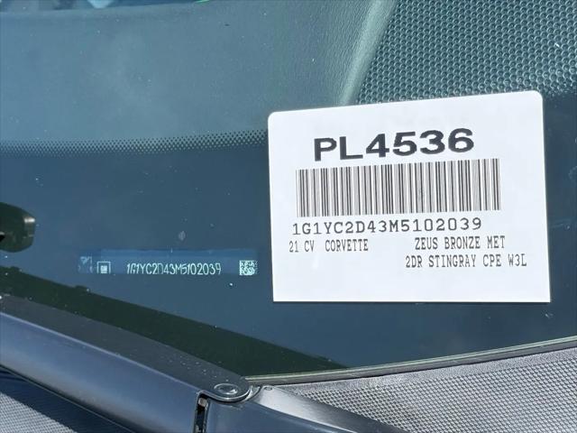 2021 Chevrolet Corvette Stingray RWD Coupe 3LT