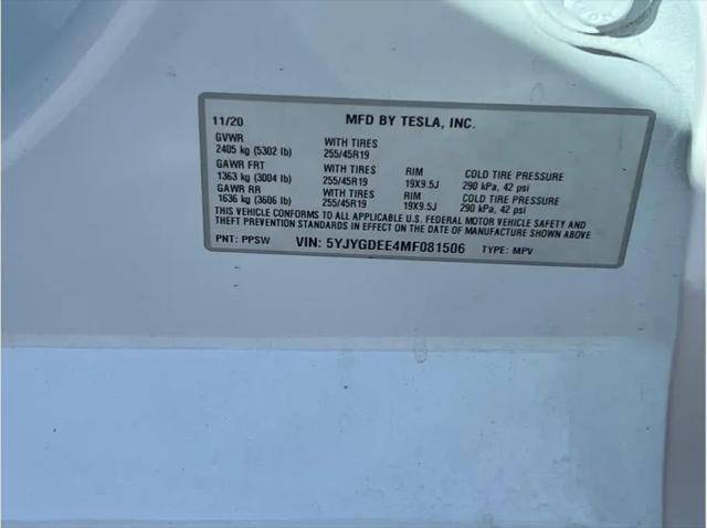 2021 Tesla Model Y Long Range Dual Motor All-Wheel Drive