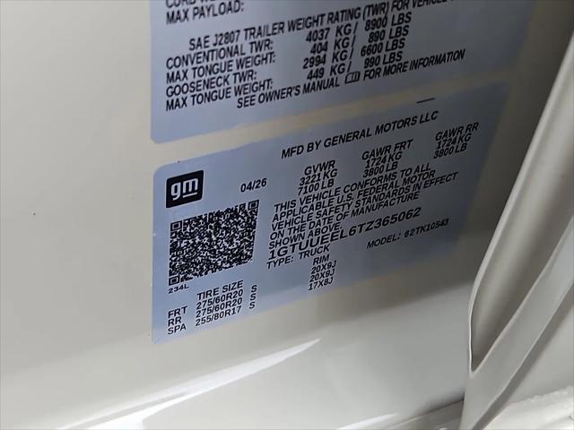 2026 GMC Sierra 1500 Crew Cab, Short Bed, AT4, 4WD