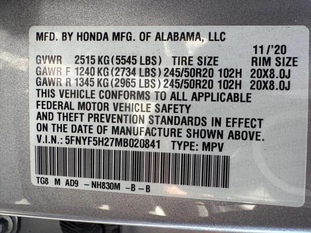 2021 Honda Pilot 2WD Special Edition