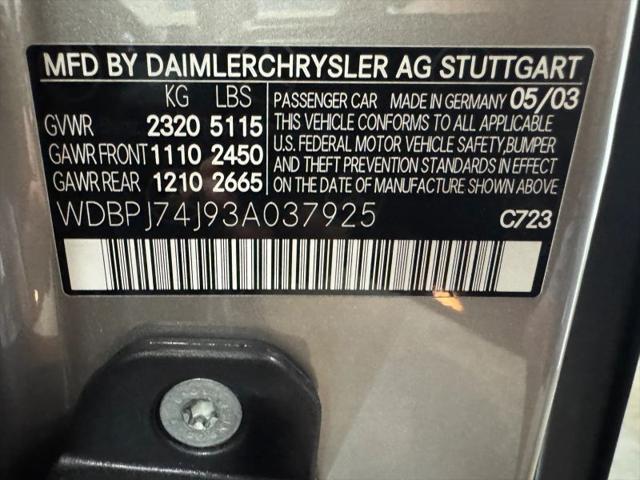 2003 Mercedes-Benz CL CL 55 AMG