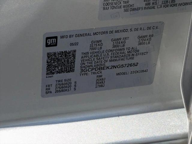 2022 Chevrolet Silverado 1500 4WD Crew Cab Short Bed Custom
