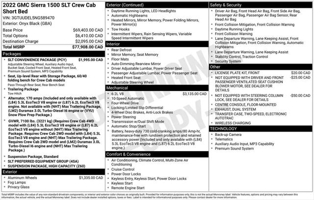 2022 GMC Sierra 1500 SLT