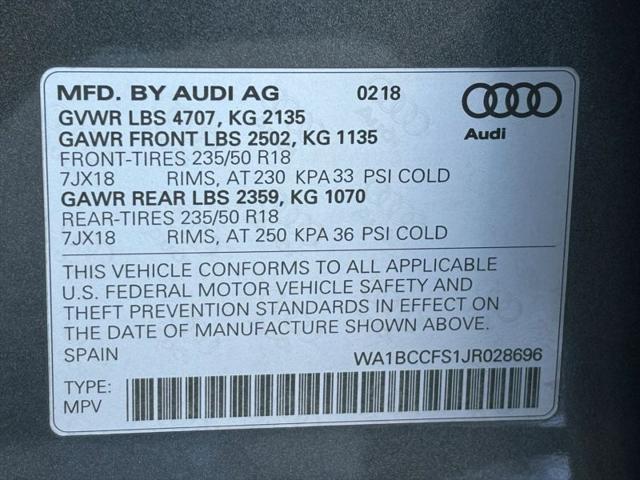 2018 Audi Q3 2.0T Premium