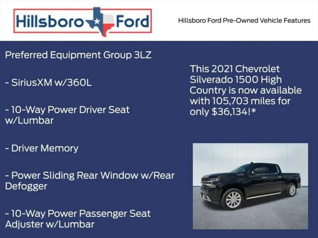 2021 Chevrolet Silverado 1500 4WD Crew Cab Short Bed High Country