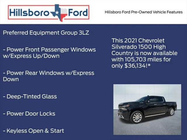 2021 Chevrolet Silverado 1500 4WD Crew Cab Short Bed High Country