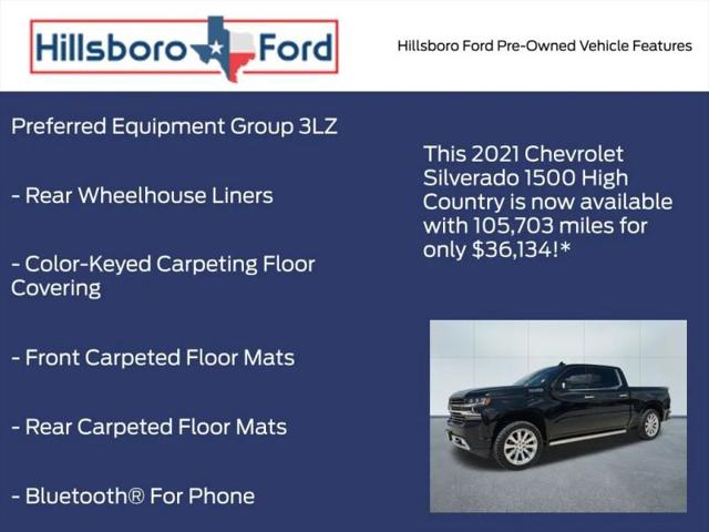 2021 Chevrolet Silverado 1500 4WD Crew Cab Short Bed High Country