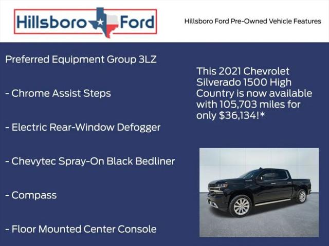 2021 Chevrolet Silverado 1500 4WD Crew Cab Short Bed High Country