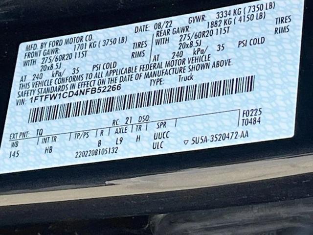 2022 Ford F-150 LARIAT