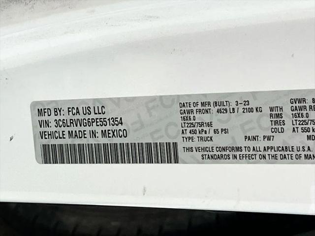2023 Ram ProMaster 2500 Cargo Van Low Roof 136" WB