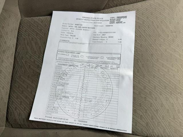 2007 Toyota Tacoma Base V6