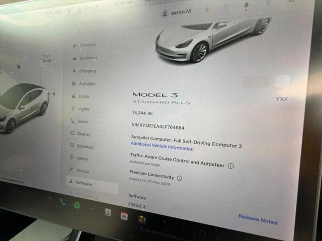 2020 Tesla Model 3 Standard Range Plus Rear-Wheel Drive