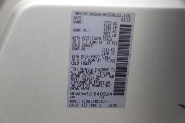 2016 Nissan Pathfinder Platinum