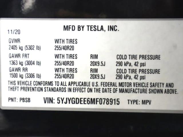2021 Tesla Model Y Long Range Dual Motor All-Wheel Drive