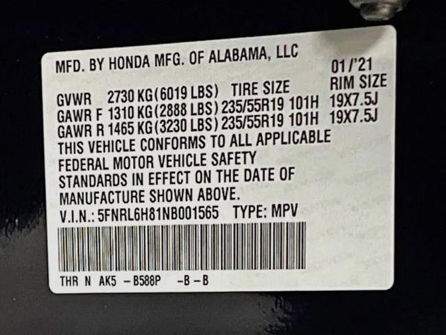2022 Honda Odyssey Touring