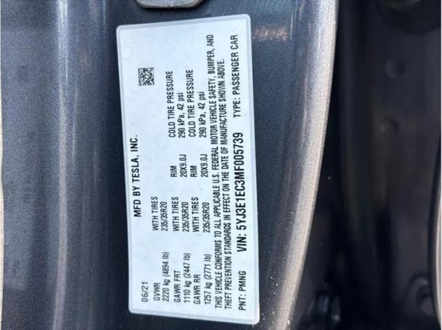 2021 Tesla Model 3 Performance Dual Motor All-Wheel Drive