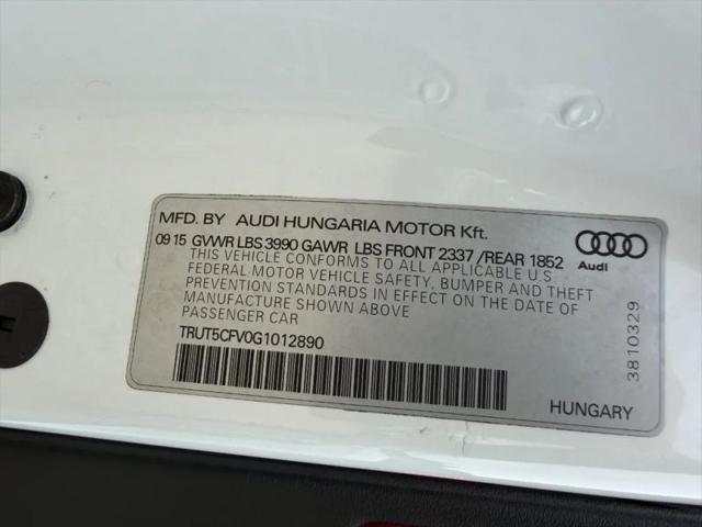 2016 Audi TT 2.0T
