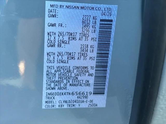 2026 Nissan Frontier Crew Cab PRO-4X 4x4