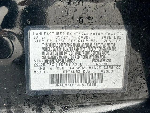 2018 Nissan Versa 1.6 SV